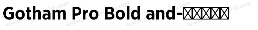 Gotham Pro Bold and字体转换